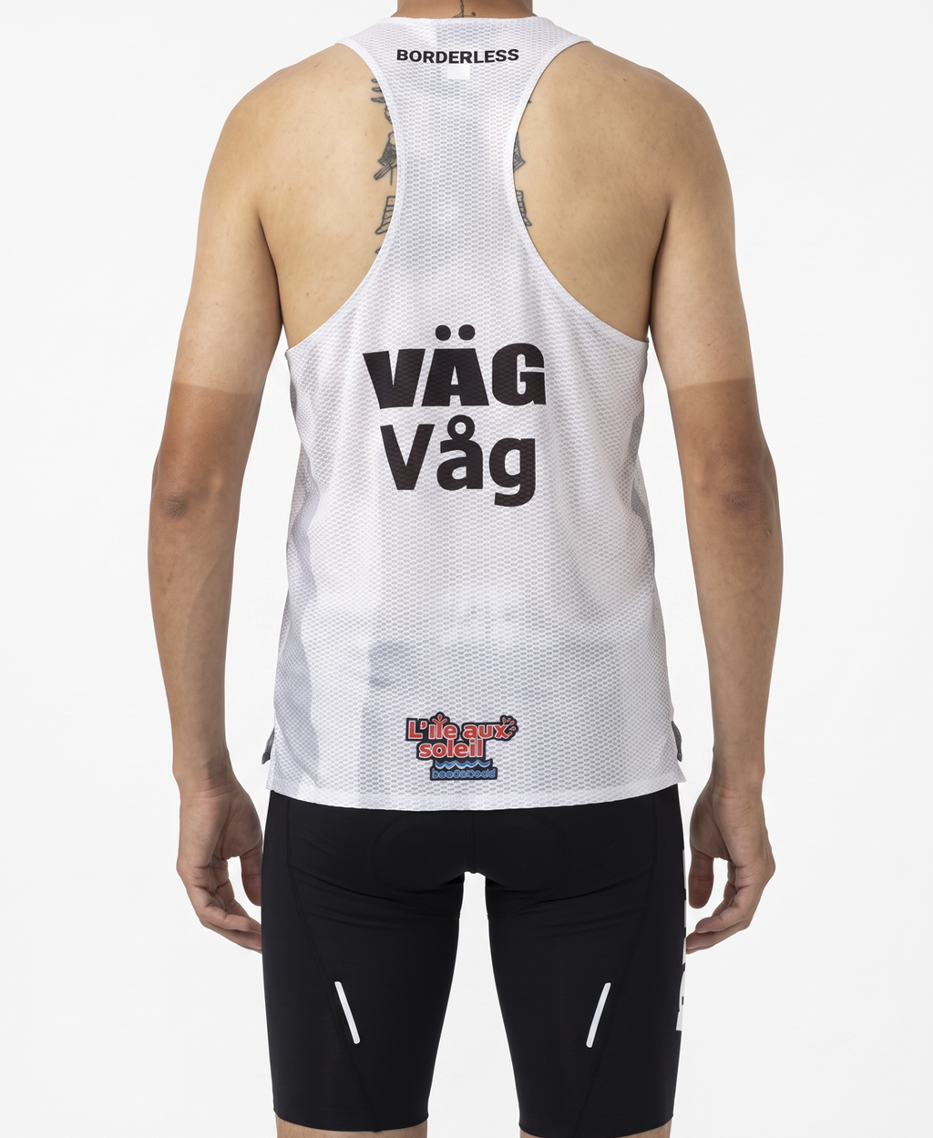 Borderless singlet - Fog white