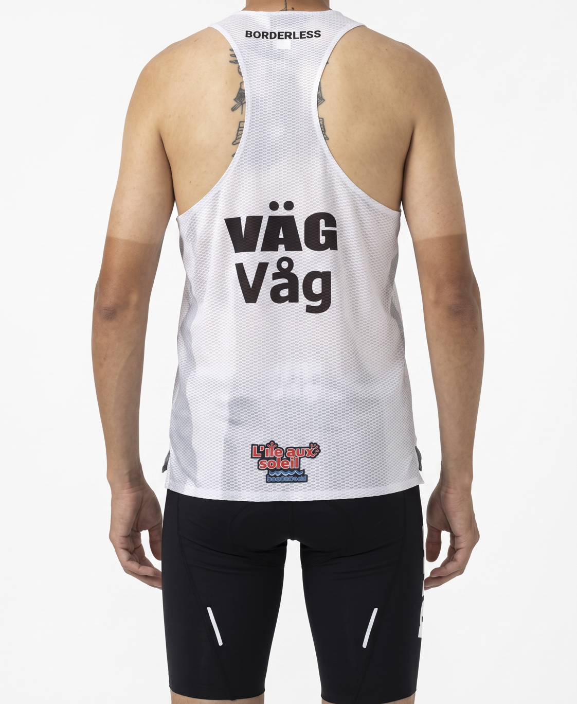 Borderless singlet - Fog white