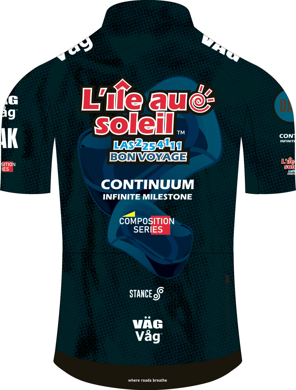 VÄGVÅG LAS composition Jersey Deep teal