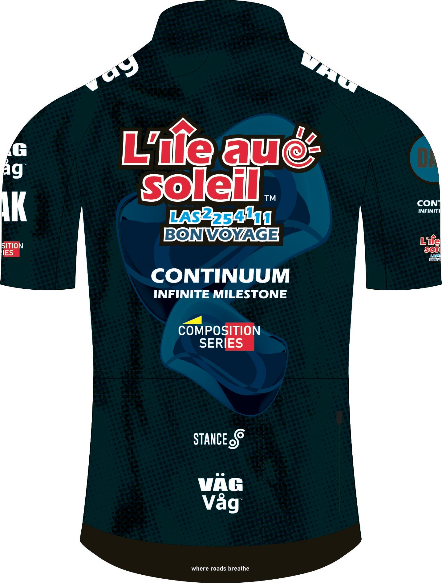 VÄGVÅG LAS composition Jersey Deep teal
