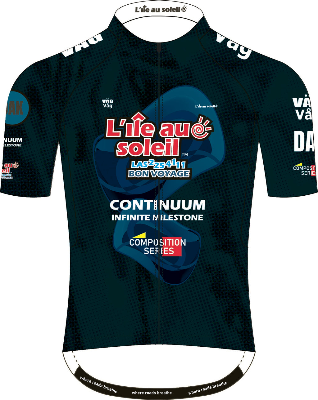 VÄGVÅG LAS composition Jersey Deep teal
