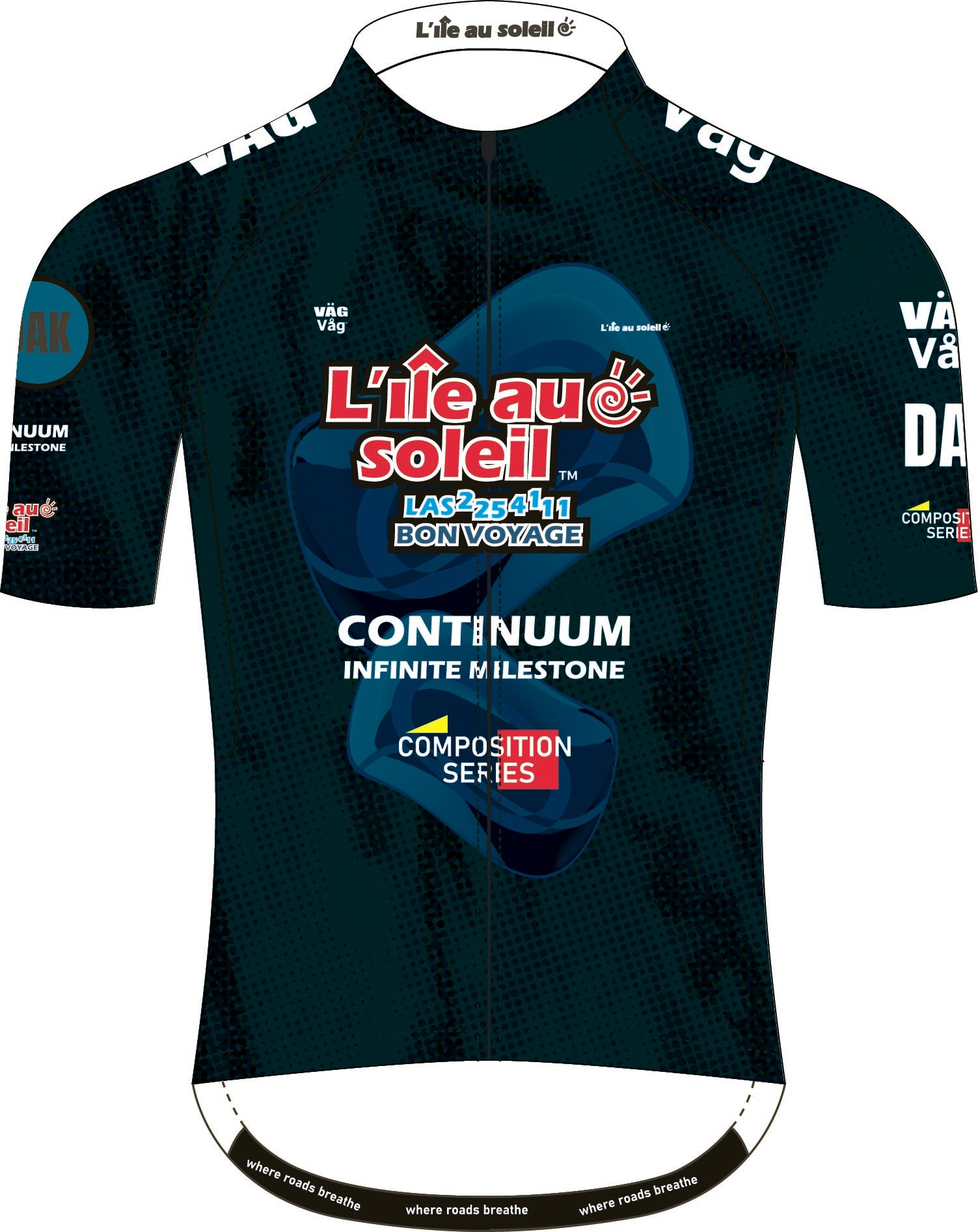 VÄGVÅG LAS composition Jersey Deep teal