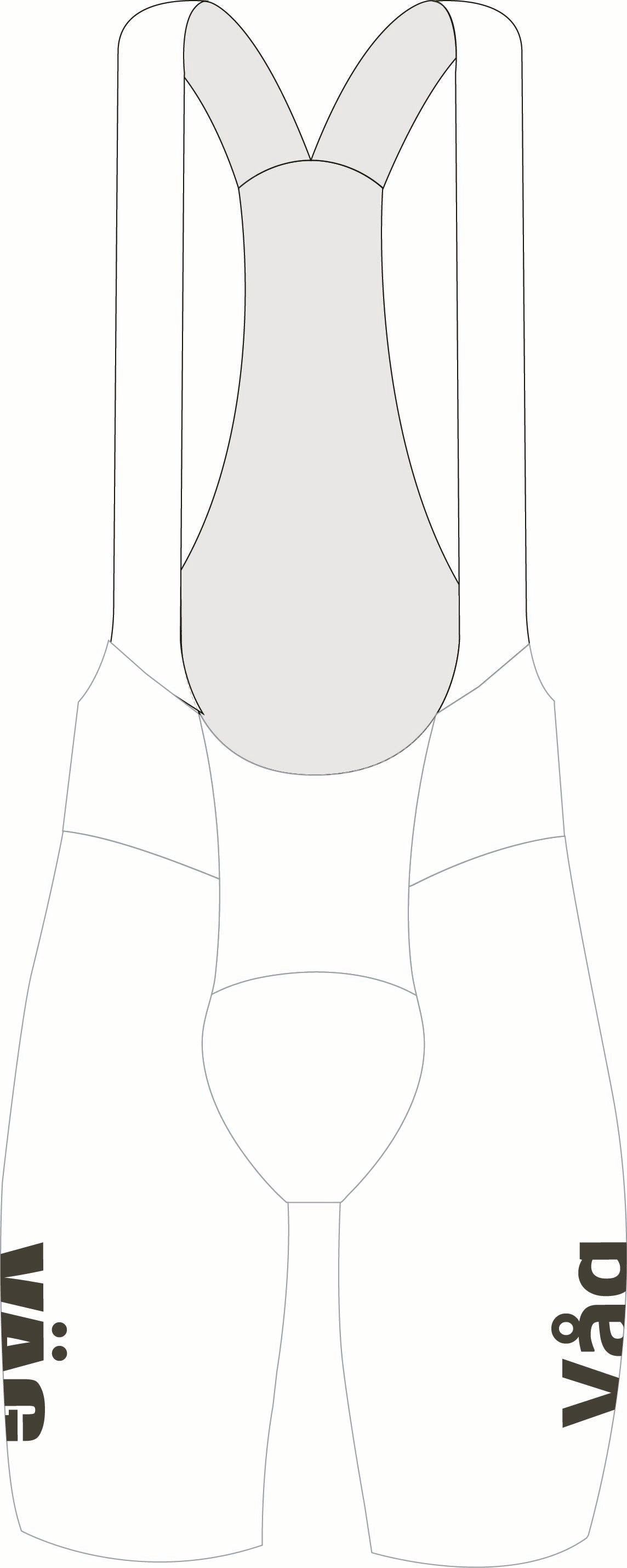 VÄGVÅG MONO bib shorts white - Men