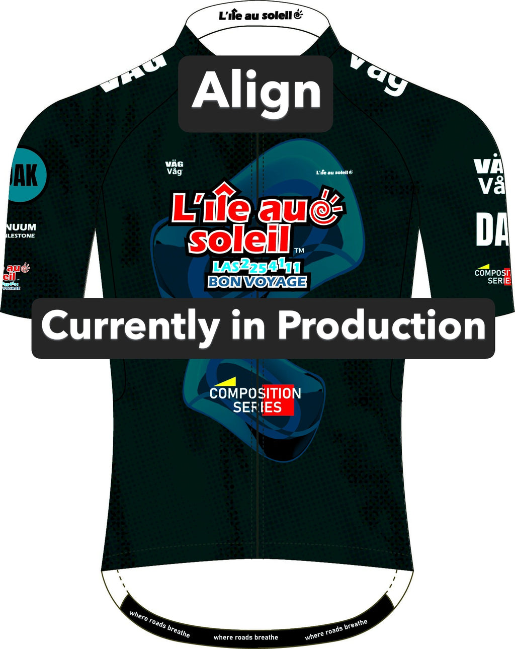 VÄGVÅG LAS composition Jersey Deep teal